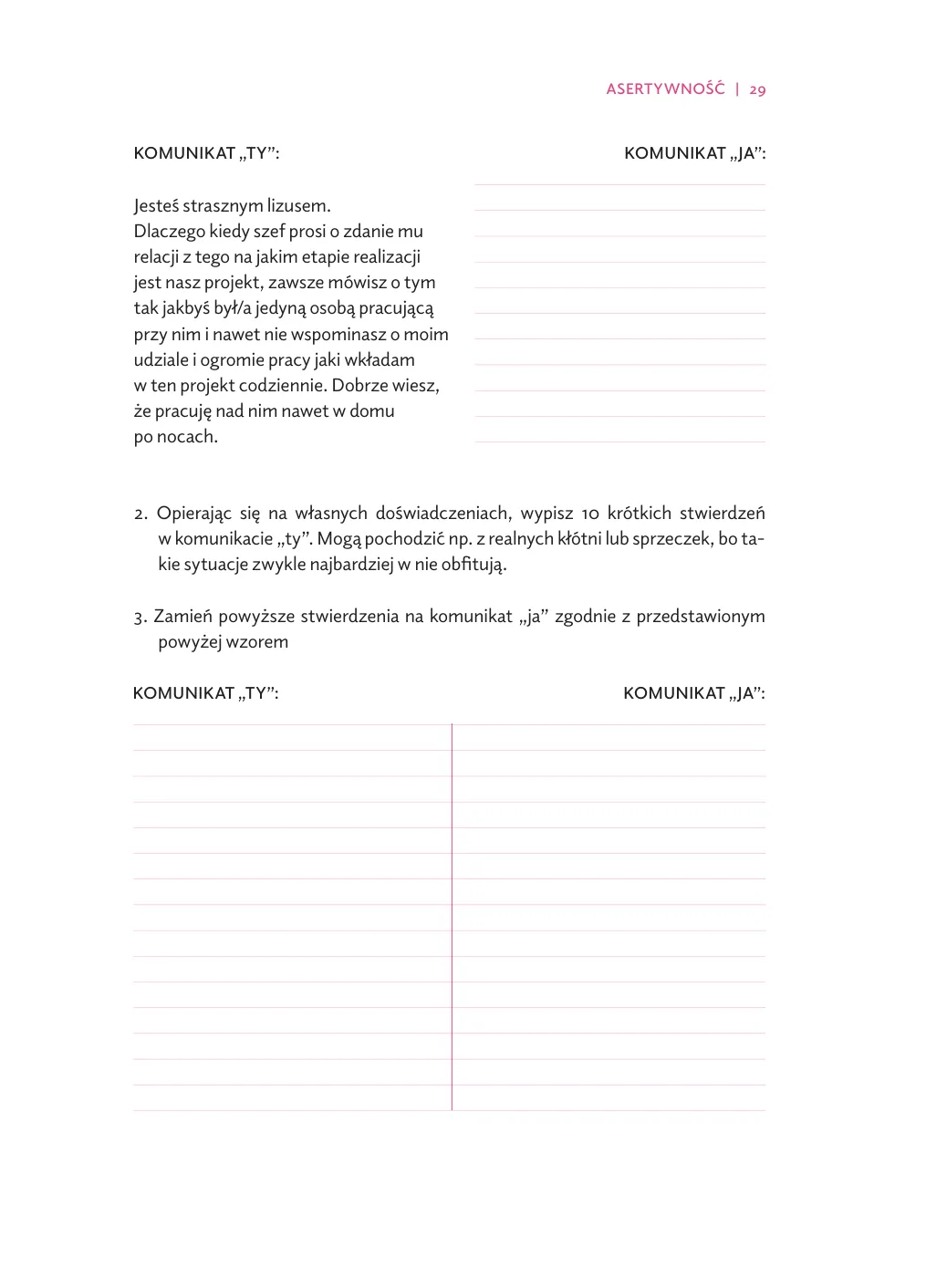 Komunikat „ja": zamieniasz oskarżające „ty" na zdania, których nikt nie odbije jak ataku